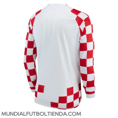 Camiseta Croacia Primera Equipación Replica Mundial 2022 mangas largas